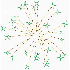 缤纷烟花矢量素材