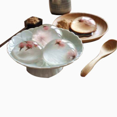 豆沙与樱花水信玄饼