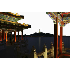 北海公园夜景