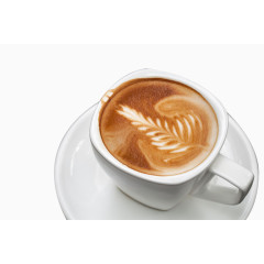 冬日暖人热饮热卡布奇诺咖啡杯