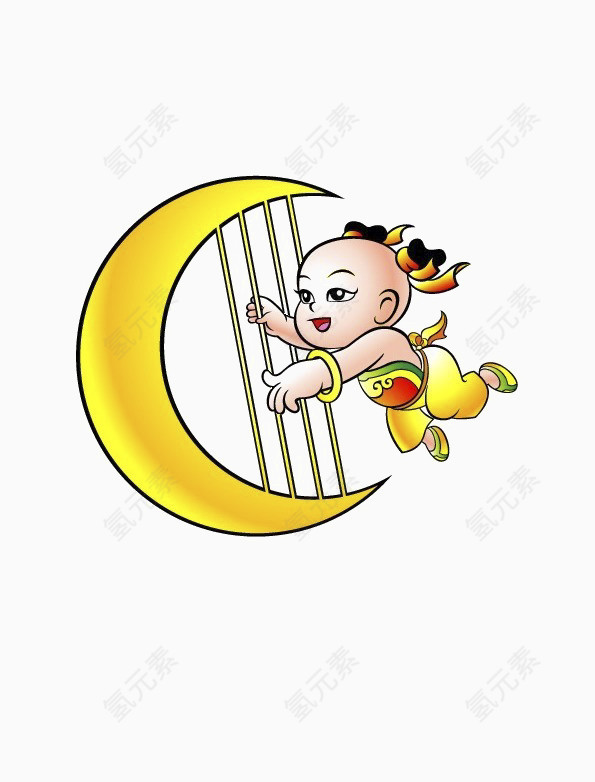 喜庆福娃矢量素材