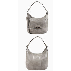 蔻驰女士灰色半月包