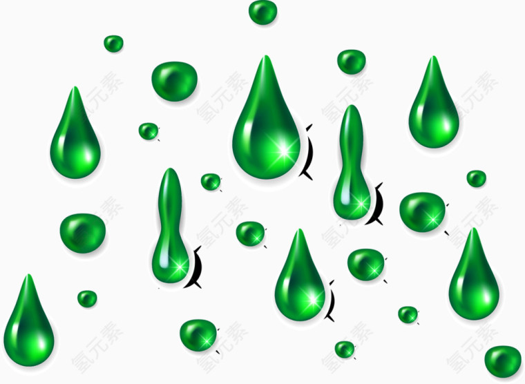 绿色水滴
