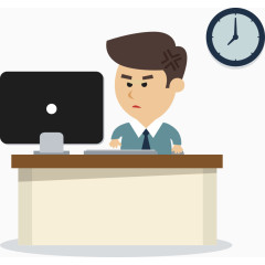 矢量工作的男人