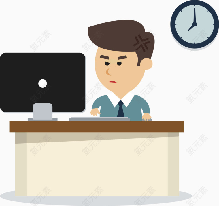 矢量工作的男人