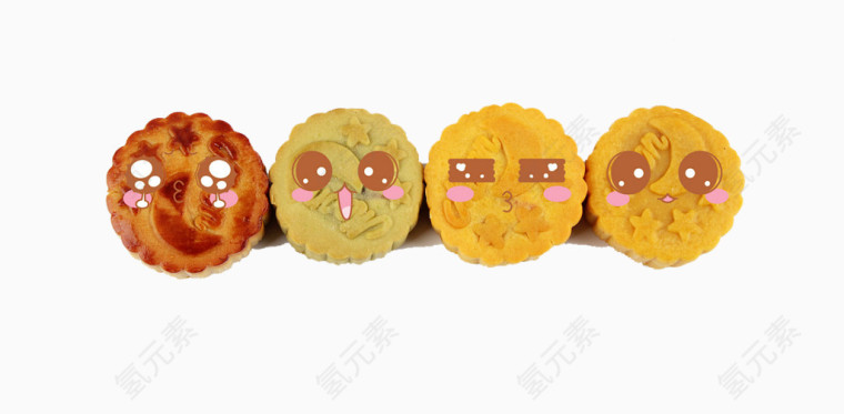 带表情的月饼