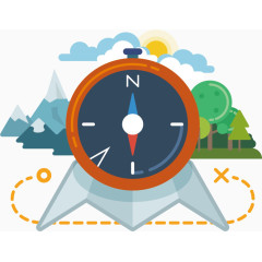 指南针矢量图