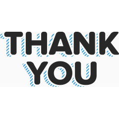 THANKYOU艺术字矢量图