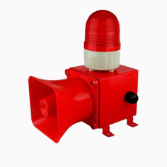 带喇叭的警报灯