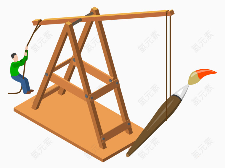 矢量木架