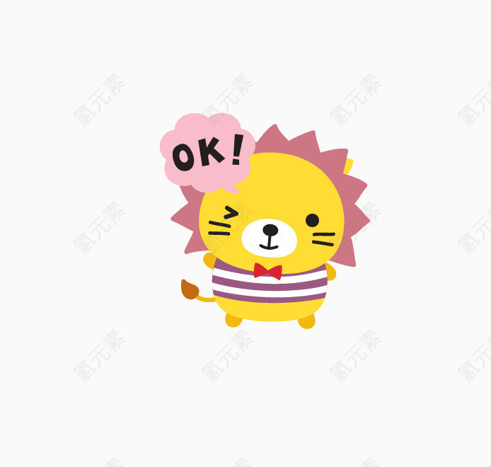 日系卡通圆圆的小动物