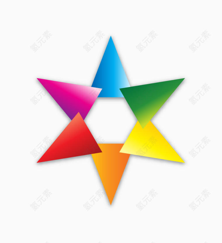 多彩形状矢量素材