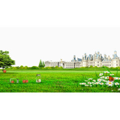 学院建筑免抠素材