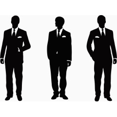 装饰商业人士剪影