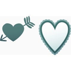 矢量创意设计二月情人节心形图