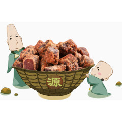 两个和尚抬牛肉干