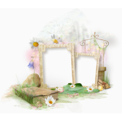 唯美荷花书本相框