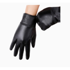 女士韩版骑车薄款皮手套