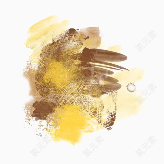 创意金色水墨装饰