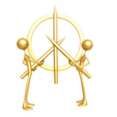 超清晰3D小金人