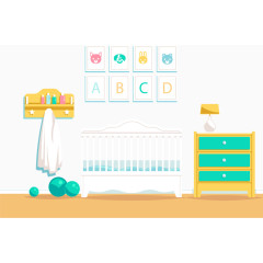 照片墙可爱婴儿房