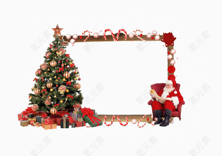 卡通手绘圣诞节边框装饰