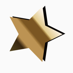 矢量金属质感五角星