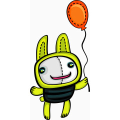 矢量手绘小兔子