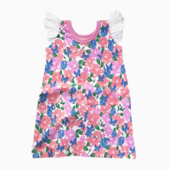 Sapling花朵蕾丝短袖连衣裙