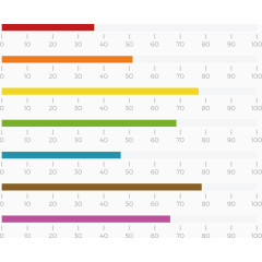矢量创意设计横向柱形图表