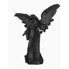 带翅膀的女孩雕像