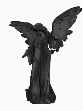 带翅膀的女孩雕像