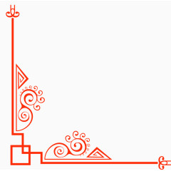 欧式精美红色边框