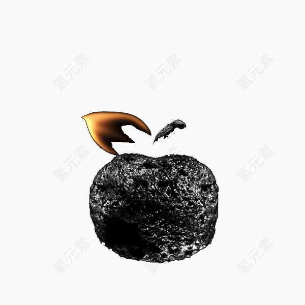 苹果的火艺术创意设计