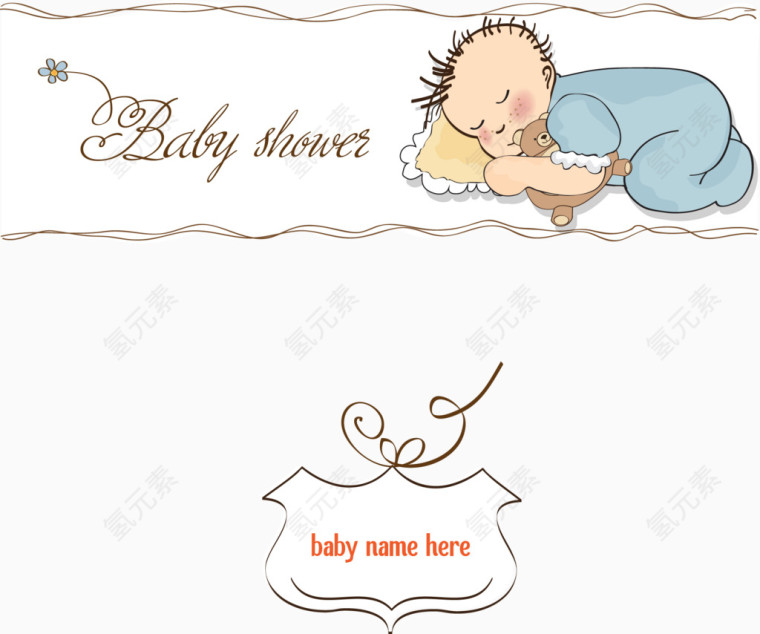 安静睡觉的婴儿