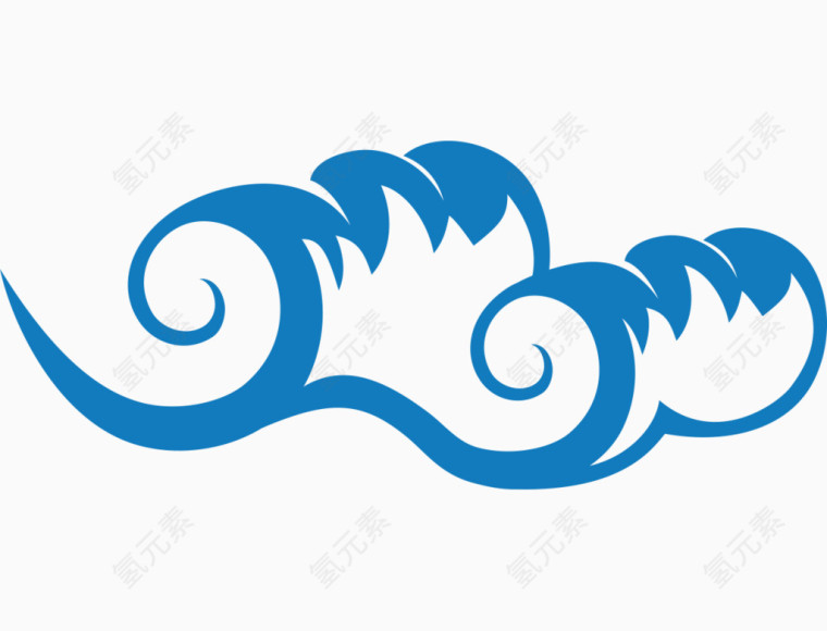 中国风波浪花图案