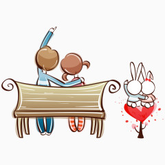 卡通人物 七夕节