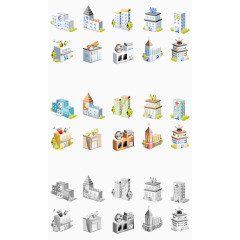 常见房屋建筑图标