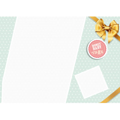 礼盒效果照片边框模板元素