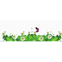 花朵中舞动的蝴蝶