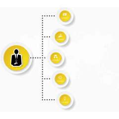 创意PPT信息标签素材