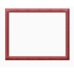 红色方形相框
