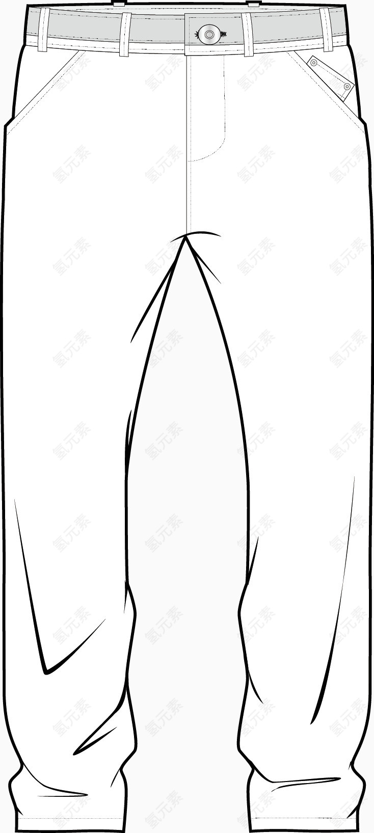 西裤矢量