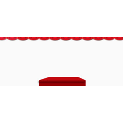 演讲台和帷幕免抠素材