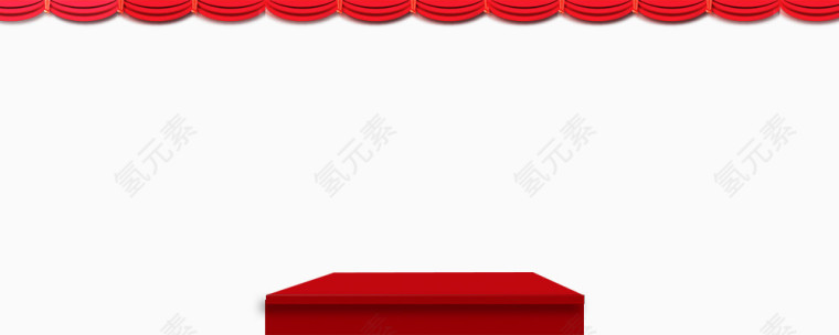 演讲台和帷幕免抠素材