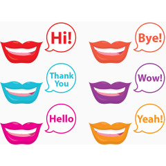 矢量图对话素材