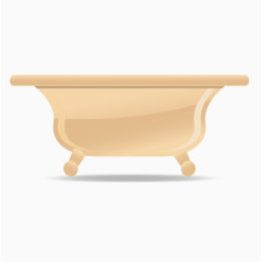 矢量洗浴洗漱用品家居浴盆