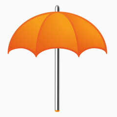 橘黄色雨伞雨具