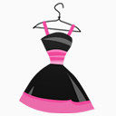 漂亮的吊带连衣裙图标