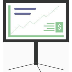 矢量扁平化展示板